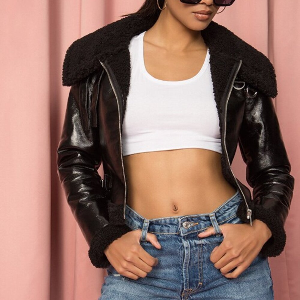 superdown Kimberly Moto Jacket Black Size Small